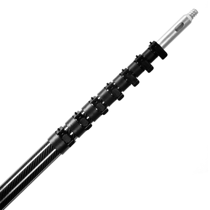 Poteau de nettoyage de vitres en fibre de carbone