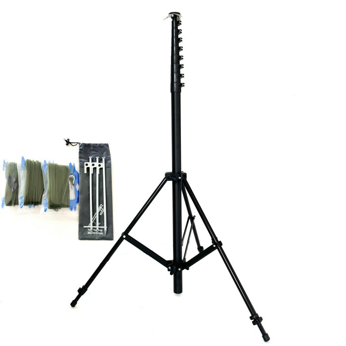 Poteau d'antenne radioamateur télescopique